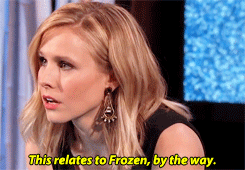 elsanna-fanboy:  frozen-in-childhood:  sheoing: Kristen Bell plays "What's that?"