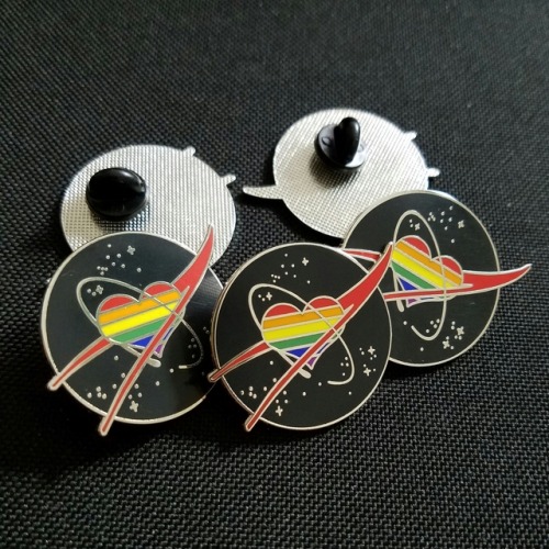 artinggrace:✨space pride pins available at artinggrace.tictail.com✨(space is gay all of it no except