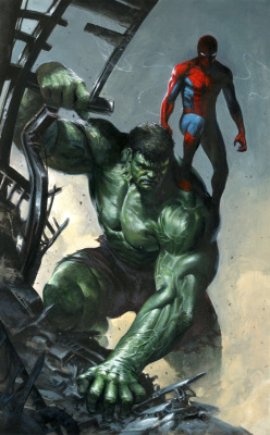 extraordinarycomics:Hulk & Spider-Man