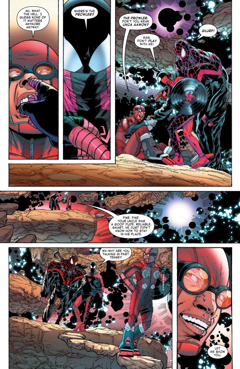 After defeating Ultimatum; Miles Morales and Shift were shown around the void when Ultimatum relucta
