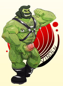 majinorc:  Vinden the big hairy orc - by