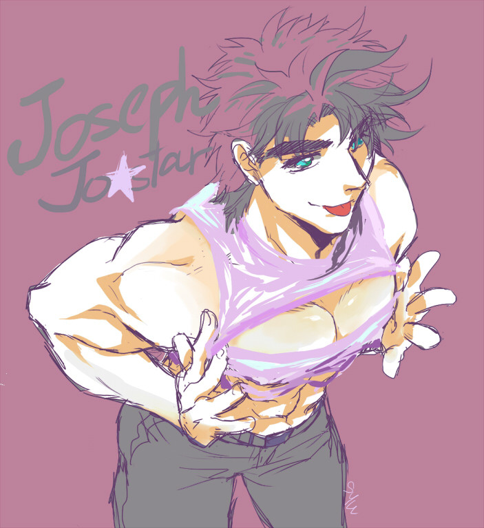 syu-yu:  [塗鴉/JOJO] Joseph X 開胸衣 