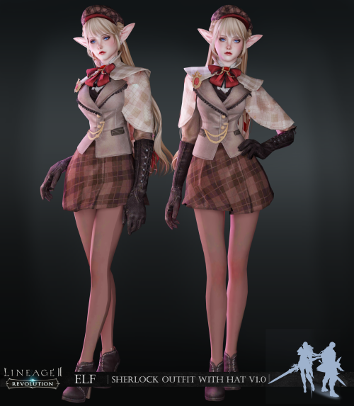 LineAge II Revolution Elf Sherlock Outfit and Hat V1.0 Public access on 16th AprilThanks for support