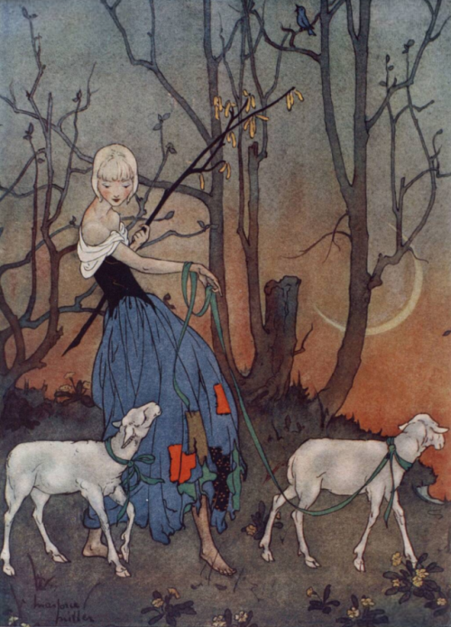 yesterdaysprint:The Shepherdess by Marjorie Miller, 1927  