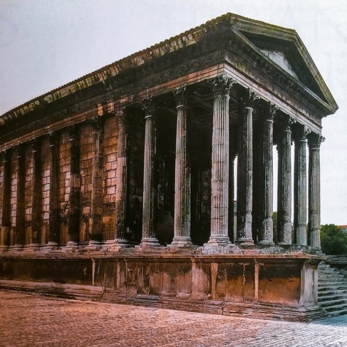 historyoftheancientworld: The Maison Carree at Nimes in France. Probably built about 20 BC by Marcus