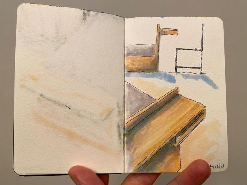 Sketches for a compact apartment in Paris’ 9th… •  #sketch #sketchbook #drawing #concept #architectu