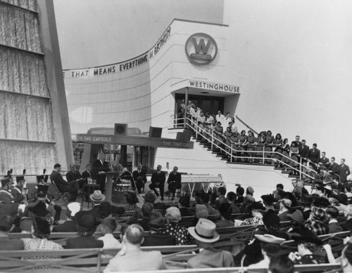 Photo of the Westinghouse Time Capsule Exhibit at the 1939-1940 New York World’s Fair from the Collection at the Queens Museum.
Come check out more images from the Collection at That Kodak Moment: Picturing the New York Fairs, an exhibition at the...