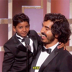 stevenrogered:   Dev Patel and Sunny Pawar present onstage at the 74th Annual Golden