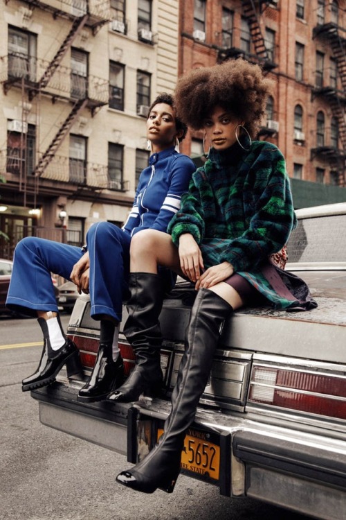 jasnacole: Jourdana Phillips x Selena Johnson for V Magazine. : Aleksandra Podburtnaja Styling: Kate