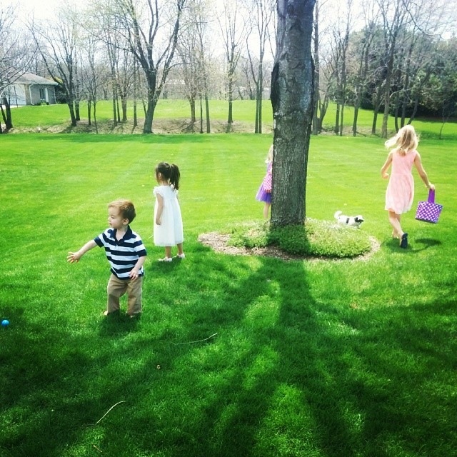 Scoping the grounds, pre-Egghunt. #EasterDay #family