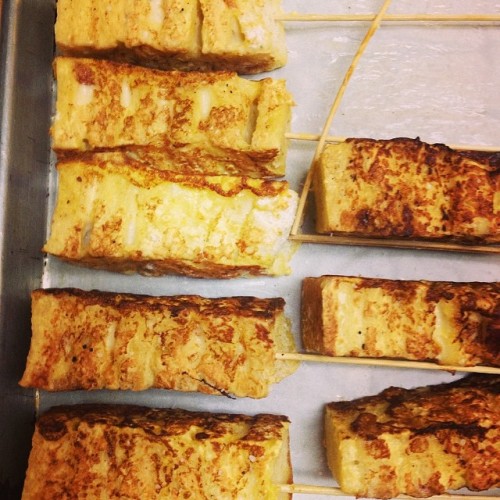 French toast, grilled cheese skewers! Y'all can’t even understand. #myjob #jandlcatering #damngood #yummy #instaphoto