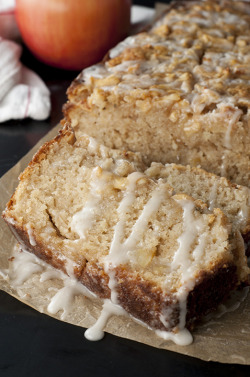 food–archives:  Caramel-Glazed Country Apple Fritter Bread