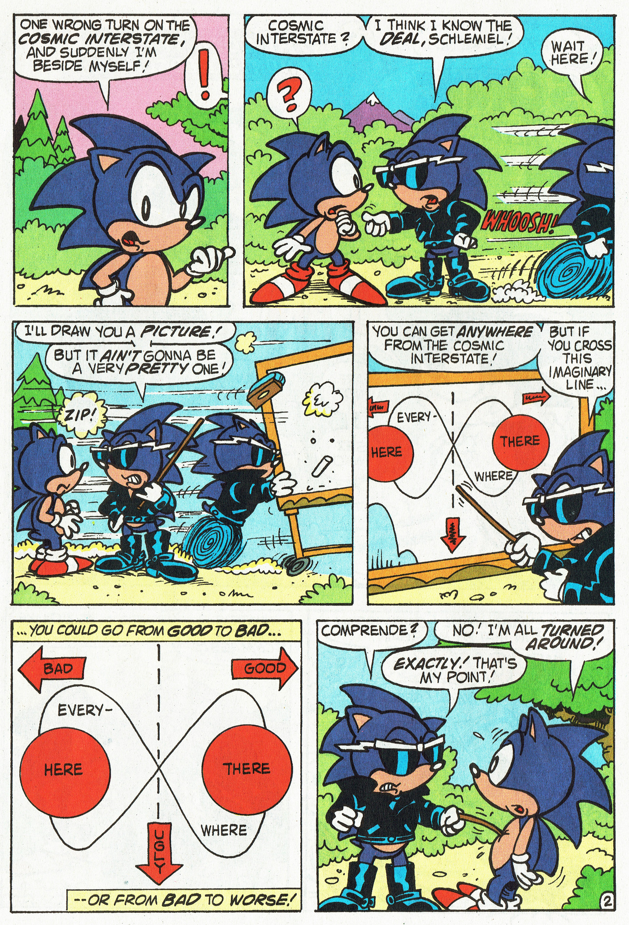 Sonic The Hedgeblog — Evil Sonic explains the multi-verse, from Archie...