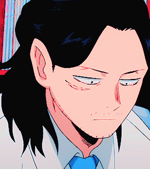 tanchirou:Aizawa-sensei (with his hair tied ♥)