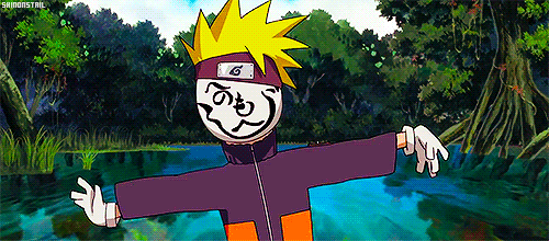 XXX shinonstail:  Naruto describing his sensei’s photo