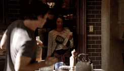 vampire-blondie:  Damon Salvatore’s guide for: getting caught dancing and playing