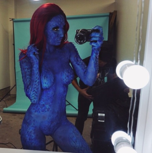 comicbookcosplayvixens: Mystique (movie version) by Holly T. Wolf