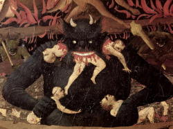 dsblackmetal:  The Last Judgement painting depicting Satan, 1431