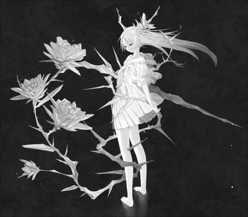 rami-jaan:  PIXIV - 砂漠のバラ - Artist: mizu - EDIT 