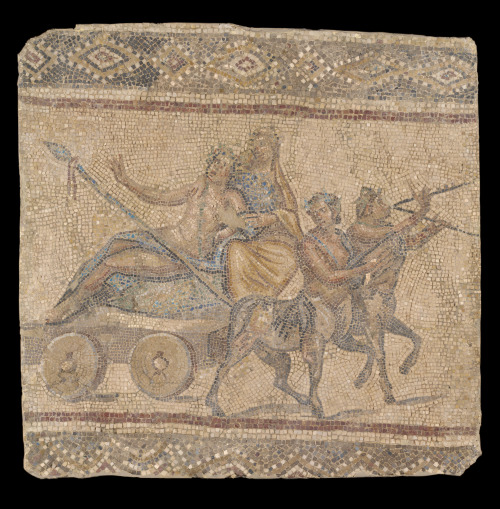 theancientwayoflife:~Mosaic Fragment with a Dionysiac Procession.Date: A.D. late 2nd–early 3rd centu