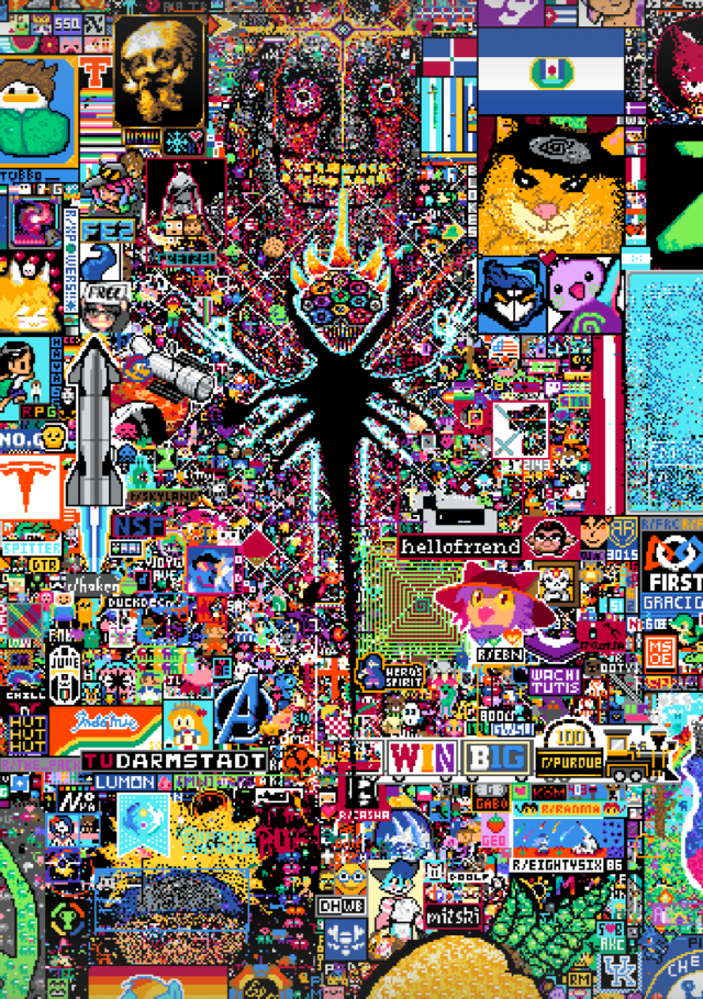 rassicas:weirdmageddon:r/place is not only the coolest social experiment ive seen