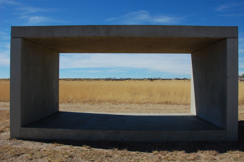 cavetocanvas: Donald Judd, 15 untitled works in concrete, 1980-84. Located in Marfa, Texas.