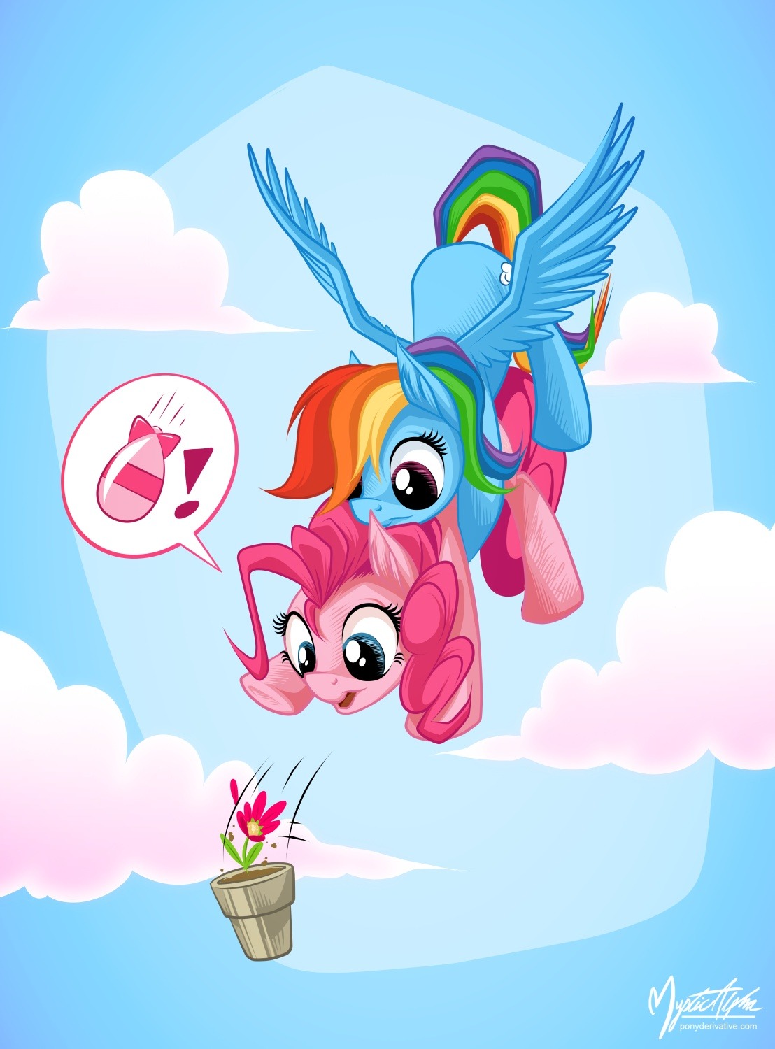 theponyartcollection:  Pinkie Bomber by mysticalpha  x3!