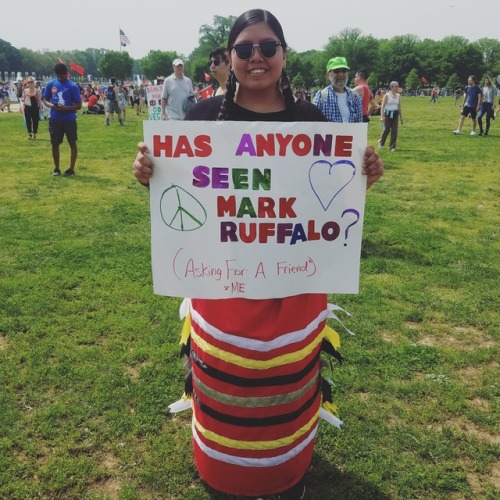 I’m just a carefree Lakota with a love for Mark Ruffalo and a passionate for protecting mother Earth