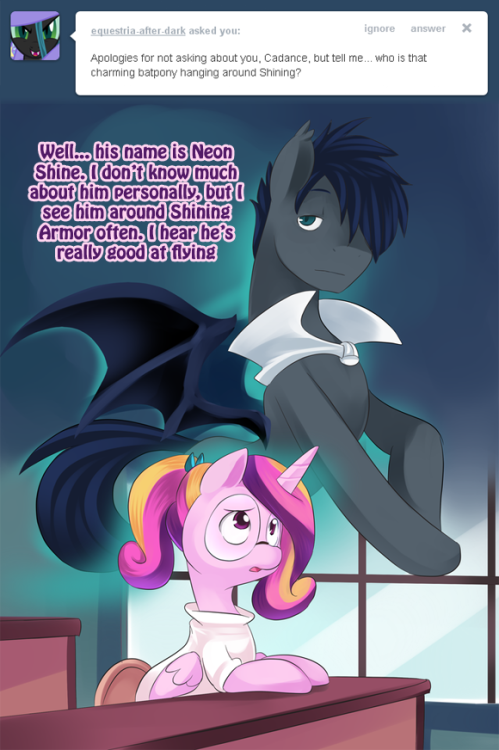 highschool-cadance:  i guess somepony did…  I’m loving this blog. So cute >w<