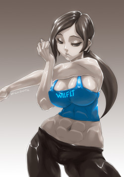 breastemporium:  “I’ll be doing Wii Fit