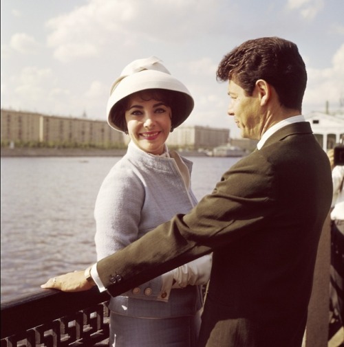 Elizabeth Taylor in Moscow, Russia, 1961