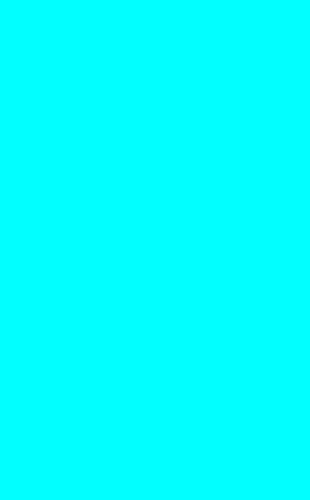 Electric Cyan Fashionable Monochrome Floor Mat