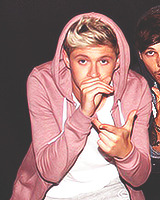 : niall and the pastel pink hoodie