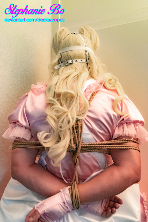 deekaa27: Pink Sissymaid Stephanie Bo standing in the Corner, Bound and Gagged.Not going anywhere.