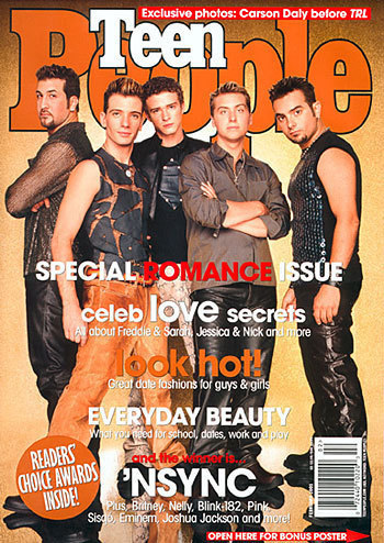 90s-2000sgirl: Backstreet Boys & ‘Nsync on the cover of Teen People