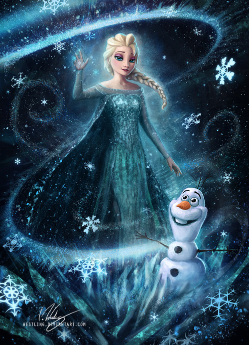 Do you wanna build a snowman? by WestlingBecause people seemed to enjoy my other Frozen-painting. :)