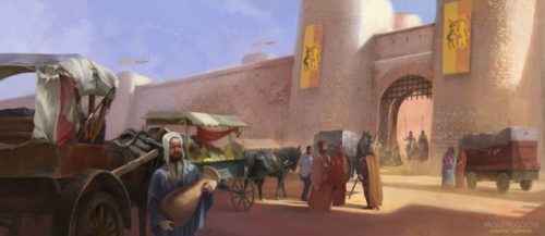 One of the cards I illustrated for the Game of Thrones expansion Sands of Dorne by Fantasy Flight Ga