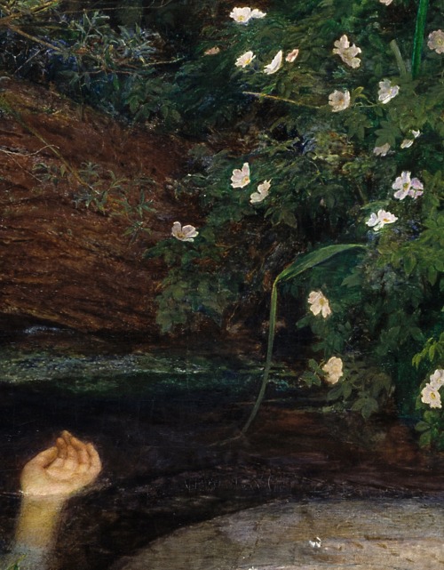 goddess-river: lavandula: detail of ophelia by john everett millais ☽ ⁎ ˚ * 