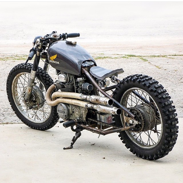 BELACulture - Check out this beast of a CL350! Bobber,...