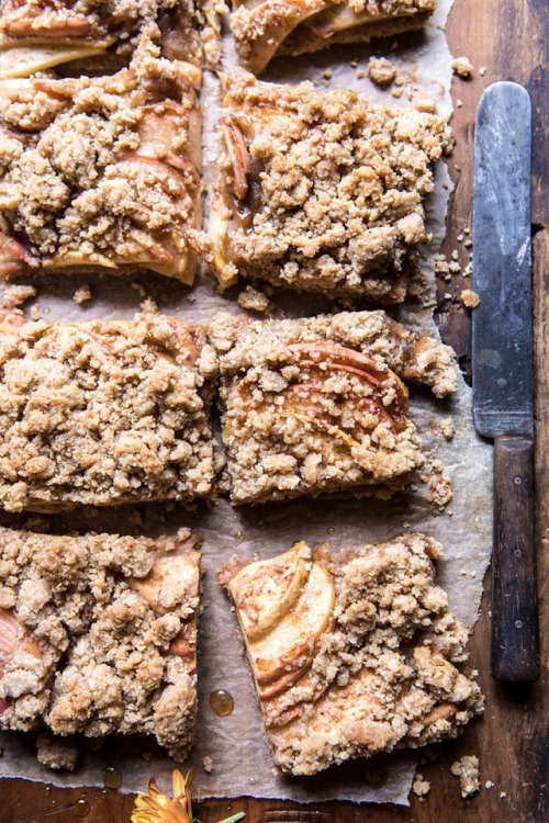 sweetoothgirl: double the streusel apple butter bars
