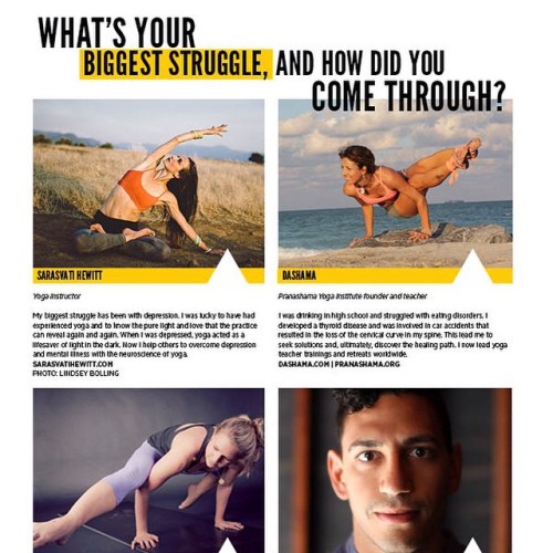 @mantramagazine asked me, What was your biggest struggle and how did you come through..? I don&r
