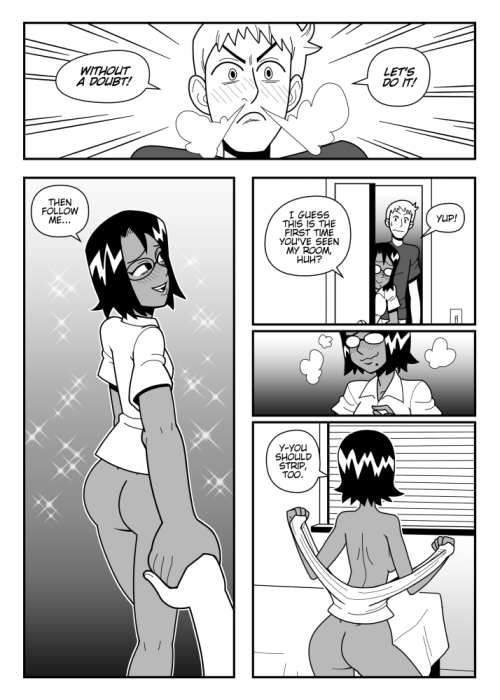 bibliophilia-comic:   Part 07 - Page 15A bit of a sudden change, but I’ve been wanting to switch to full-on comic pages for a while, now.   I decided to go with full pages, rather than the ½ page thing I was doing before. I think the layouts/pacing