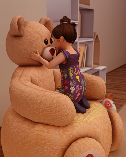 katverse: Teddy Bear Chair poses for Toddlers The Sims 4 poses 5 poses for toddlers in game + all in