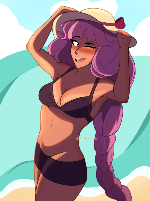 witchowlart:  Entrapta in a swimsuit because I forgot it was Winter, thank you. (It’s also on my sho