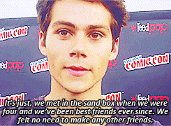 soldieronbarnes:  Dylan on his and Tyler Posey’s headcanon about how Scott and