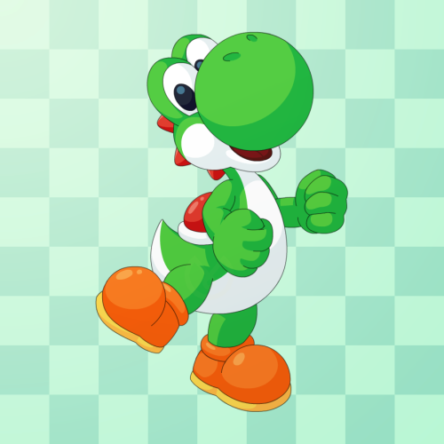  Yoshi! My part for Mario Day (Mar10) Art Collab, held by MrSM57685016 on Twitter.Yoshi and Mario be