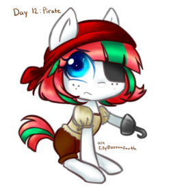 askfillyblossomforth:  Day 12: Pirate (Insert clever pun here)  x3