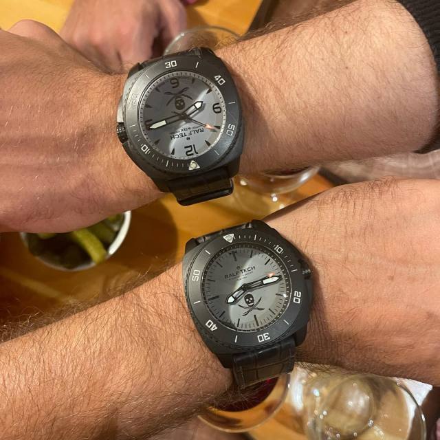 Instagram Repost 

 ralftech_official 

 When you meet good friends… Featuring the Ralf tech WRX Hybrid Pirates Shadow and WRX Electric Pirates Shadow dive watches!.Quand tu croise des amis… Avec la WRX Hybrid Pirates Shadow et la WRX Electric Pirates Shadow aux poignets !. 

 #watch #watchaddict #montres #toolwatch #watchnerd #limitededition #lifestyle #menstyle #specialops #wrx #wrv #wrb #academie #thebeast #specialforces #sailing #frenchnavy #militarywatch #diving #swissmade #luxury #swissarmy #pirates #automatic #skydiving #ralftech_official #ralftech #beready [ #ralftech #monsoonalgear #divewatch #toolwatch #watch ]