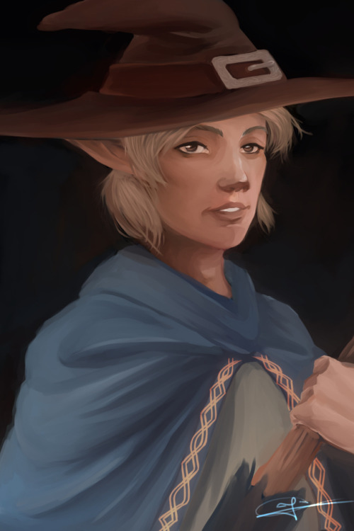 Progress Photos of painting Taako Taaco