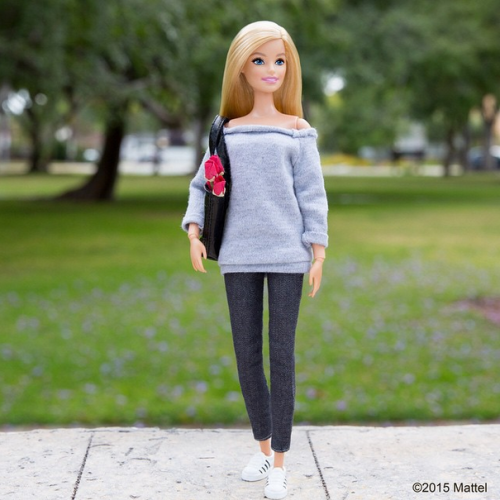 mashable:  After 56 years of being kept on her toes, Barbie can finally wear flats! More importantly, Mattel will be releasing a wide variety of models in different shapes and sizes, with 23 dolls featuring 14 different facial sculpts, eight skin tones,